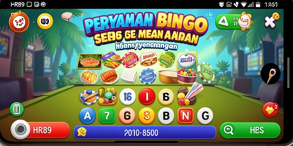 Tampilan gameplay Bingo di HR89 yang menarik dan interaktif.