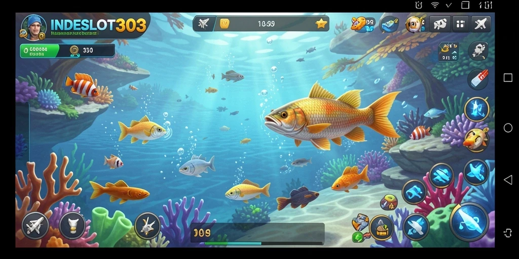Gameplay seru memancing ikan di INDESLOT303.