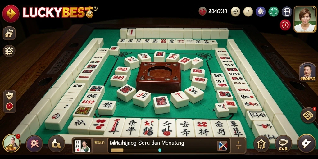Tampilan gameplay LUCKYBEST yang menarik dan menantang di Mahjong.