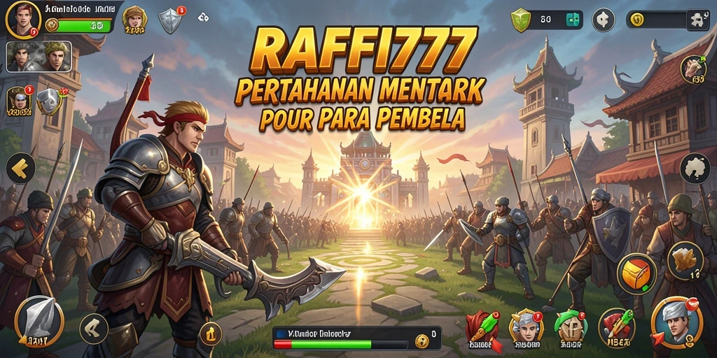 Tangkapan layar dari game RAFFI777 menunjukkan menara yang siap bertahan dari serangan musuh.