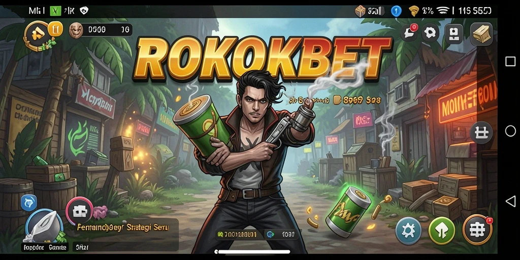 Tampilan gameplay ROKOKBET yang seru dengan berbagai strategi.