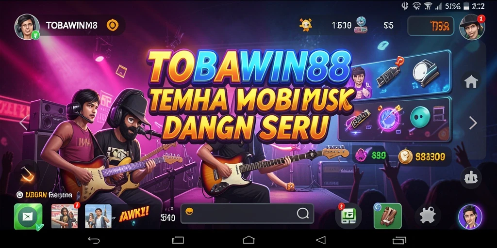 Screenshot gameplay TOBAWIN88 yang menunjukkan berbagai genre musik.