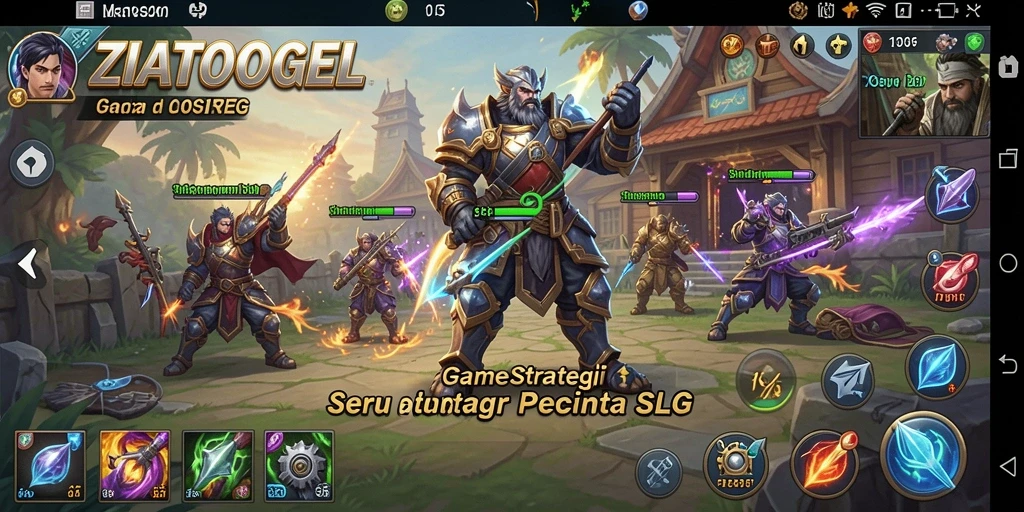Tampilan menegangkan dari pertempuran strategi ZIATOGEL.